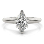 14K 1ct Lab Grown Diamond Marquise Cut Solitaire Engagement Ring