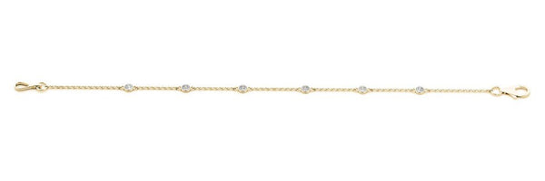 14K 1ct Natural Diamond Bracelet