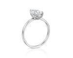 18K Solid Gold 2 Carat Pear Cut Lab Grown Diamond Engagement Ring - Detail | Riyanika Jewels
