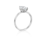 14K 3ct Lab Grown Diamond Pear Cut Solitaire Engagement Ring