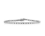 14K Solid Gold Natural Diamond Tennis Bracelet