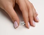 18K Solid Gold Cut Lab Grown Diamond Set in a Classic Pave 4 Prong Engagement Ring - View 6