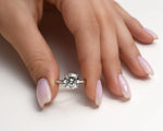 14K 3ct Lab Grown Diamond Round Brilliant Cut Solitaire Engagement Ring