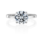 14K 2ct Natural Diamond Round Cut Solitaire Engagement Ring