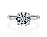 14K 3ct Lab Grown Diamond Round Brilliant Cut Solitaire Engagement Ring