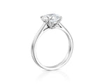18K Solid Gold High End Sparkling Natural Diamond 3 Ct Solitaire Ring Engagement Ring - View 7