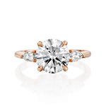 18K Solid Gold 1.5 Ct Round Lab Grown Diamond Solitaire Engagement Ring - Detail | Riyanika Jewels