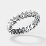 14K 2.75ct Natural Diamond Pear Cut Eternity Band