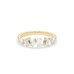 14K 1.5ct Natural Diamond Half Eternity Band
