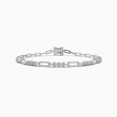 14K 1.2ct Natural Diamond Bracelet