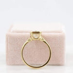 18K Solid Gold 3.50 CT Lab Grown Diamond Radiant Cut Bezel Set Engagement Ring - Detail
