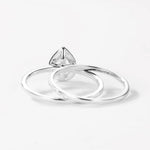18K Solid Gold 3.80 CT Lab Grown Diamond Pear Cut Halo Bridal Engagement Ring - Detail