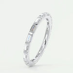 14K 2.38ct Lab Grown Diamond Baguette Cut Eternity Band