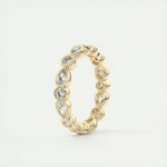 14K 1.7ct Lab Grown Diamond Round Cut Bezel Eternity Band