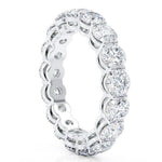 18K Solid Gold 0.85 CT Lab Grown Diamond Round Cut Full Eternity Band - Detail | Riyanika Jewels