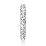 18K Solid Gold Micro Pave Natural Diamond Eternity Band - Detail | Riyanika Jewels