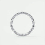 14K Natural Diamond Round Cut Bezel Eternity Band