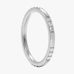 14K 0.3ct Natural Diamond Round Cut Wedding Band