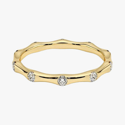 14K Natural Diamond Eternity Ring