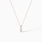 14K Natural Diamond Marquise Cut Necklace