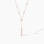 14K Lab Grown Diamond Princess Cut Statement Necklace