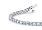 18K Solid Gold 2 Ct Natural Diamond Tennis Bracelet - Alternate Angle | Riyanika Jewels
