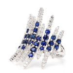 14K 3.55ct Lab Grown Diamond Round Cut Cocktail Ring