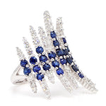 14K 3.55ct Lab Grown Diamond Round Cut Cocktail Ring