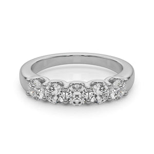 14K 0.5ct Natural Diamond U-Prong Ring