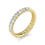 14K 2ct Natural Diamond Emerald Cut Eternity Band