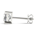 14K Lab Grown Diamond Princess Cut Stud Earrings