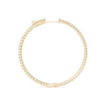 14K 1.5ct Natural Diamond Hoop Earrings