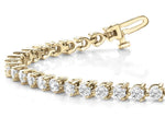 18K Solid Gold 2ct Lab Grown Diamond Tennis Bracelet - Detail | Riyanika Jewels