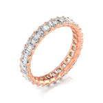 14K 2ct Lab Grown Diamond Emerald Cut Eternity Band