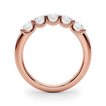 18K Solid Gold 2.50ct Natural Diamond 5-Stone Ring - View 7 | Riyanika Jewels