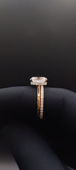 14K 3ct Lab Grown Diamond Oval Cut Solitaire Engagement Ring