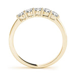 18K Solid Gold 2.50ct Natural Diamond 5-Stone Ring - Alternate Angle | Riyanika Jewels