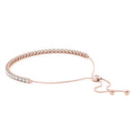 18K Solid Gold 3.50 CT Adjustable Natural Diamond Tennis Bracelet - Detail | Riyanika Jewels