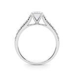 14K 1.33ct Lab Grown Diamond Cathedral Engagement Ring