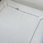 18K Solid Gold Lab Grown Diamond 3.24 Carat Baguette & Round Necklace - Side View | Riyanika Jewels