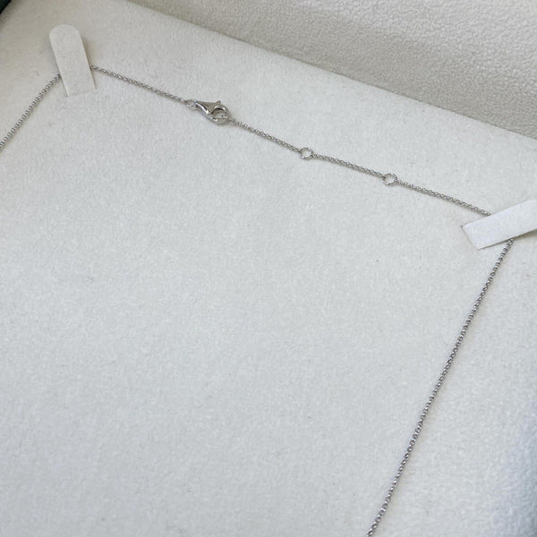 18K Solid Gold Lab Grown Diamond 3.24 Carat Baguette & Round Necklace - Side View | Riyanika Jewels