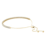18K Solid Gold 3.50 CT Adjustable Natural Diamond Tennis Bracelet - Alternate Angle