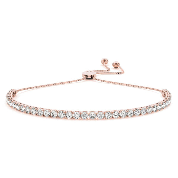 14K 3.5ct Natural Diamond Tennis Bracelet
