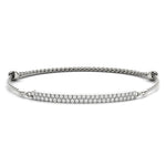 18K Solid Gold 0.50 Ct Natural Diamond Flexible Rope Chain Bracelet - Side View | Riyanika Jewels