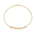 18K Solid Gold 0.50 Ct Natural Diamond Flexible Rope Chain Bracelet - Alternate Angle | Riyanika Jewels