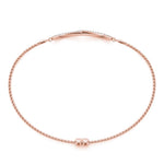 18K Solid Gold 0.50 Ct Natural Diamond Infinity Bracelet - Close Up | Riyanika Jewels