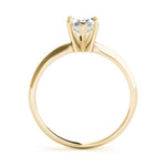 18K Solid Gold 1 CT Marquise-Cut Lab Grown Diamond Solitaire Engagement Ring - Alternate Angle