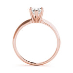 18K Solid Gold 1 CT Marquise-Cut Natural Diamond Solitaire Engagement Ring - View 6