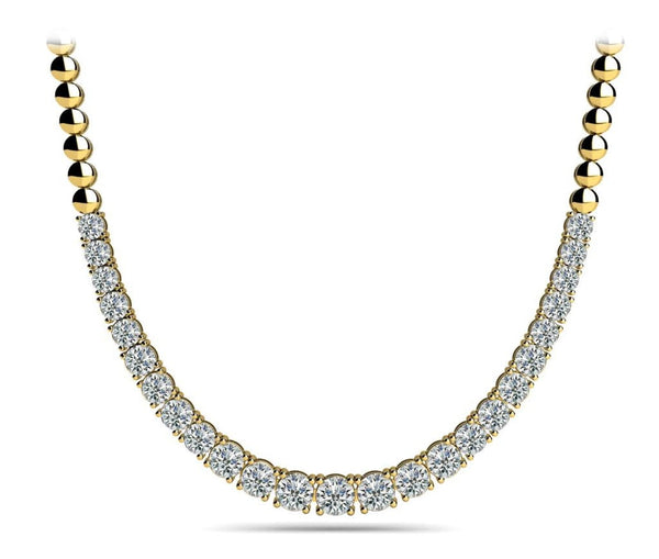 14K 2ct Lab Grown Diamond Tennis Necklace