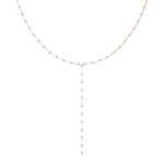 18K Solid Gold 2.625 CTW Natural Diamond Lariat Necklace - Detail | Riyanika Jewels